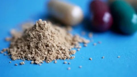 Drug capsule close up Stock Footage 108768316