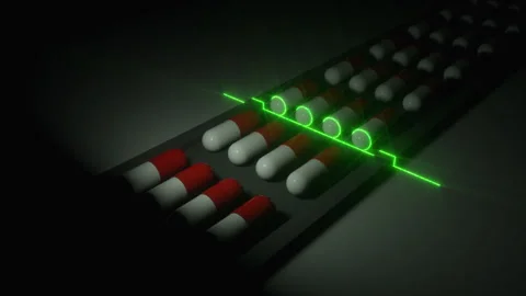 Drug control, laser scanning Vidéo 88802831