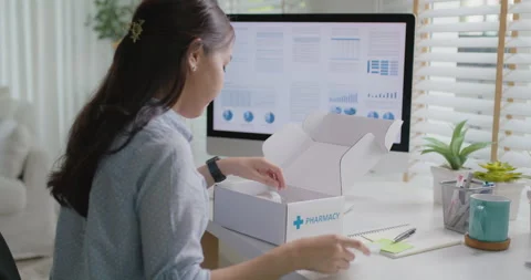 Drug distribution group insurance for remote work workforce welfare. Stock Footage 171784110