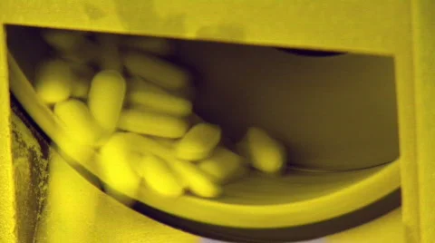Drug Factory, production of pills and drugs Stock Footage