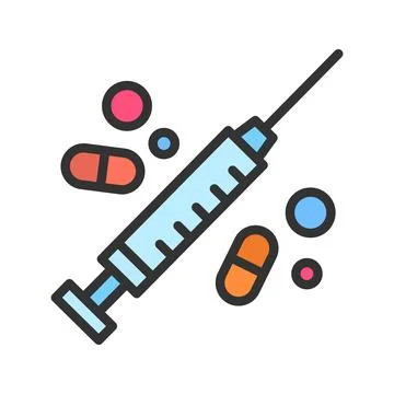Drug icon vector image. Illustrazione stock
