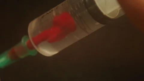Drug injection Video stock 120459430