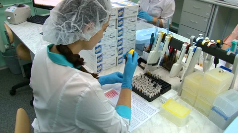 Drug manufacturing. Stock Footage 68143384