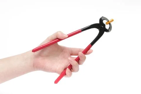 Drug removal concept by using tools on white background Stock Photos