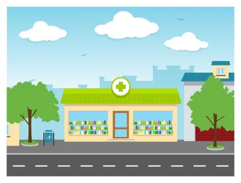 Drug Store Stock-Illustration