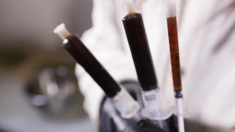 Drug Syringes Stock Footage 70518940