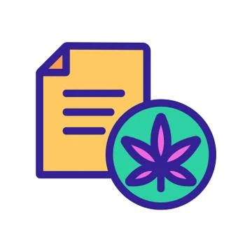 Drug test icon vector. Isolated contour symbol illustration Illustrazione stock