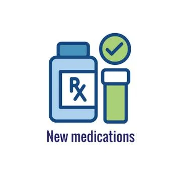 Drug Testing and Process Icon Vector Graphic with Rounded Edges Stock Illustration