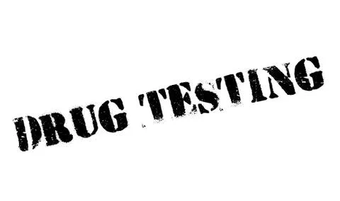 Drug Testing rubber stamp Stock Illustration