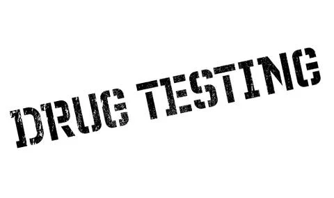Drug Testing rubber stamp Stock Illustration