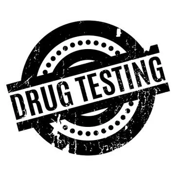 Drug Testing rubber stamp Stock Illustration