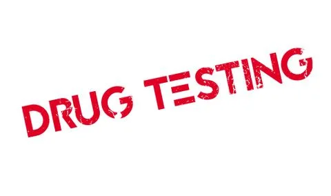 Drug Testing rubber stamp Stock Illustration