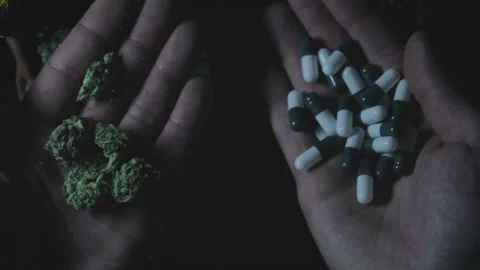Drug Trafficker Offers To Buy Marijuana And Pills With Amphetamine Or Ecstasy Stock Footage