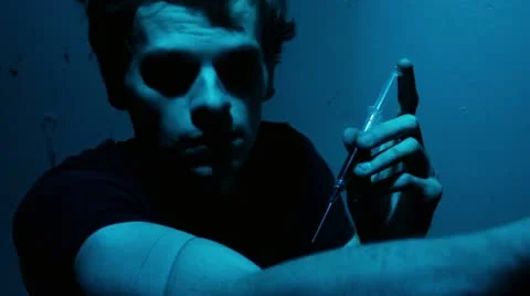 Drug user Stock Footage 19093507