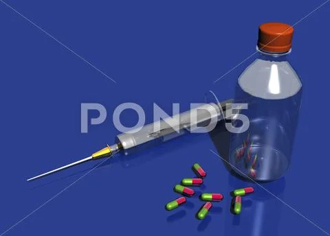 Drugs, artwork Stock Illustration
