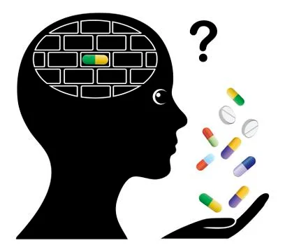 Drugs causing Memory Loss Illustrazione stock