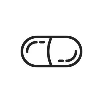 Drugs in open capsule vector pharmacy remedy pills Stock Illustration