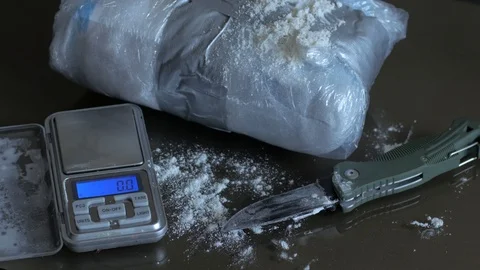 Drugs on the table Stock Footage 104574346