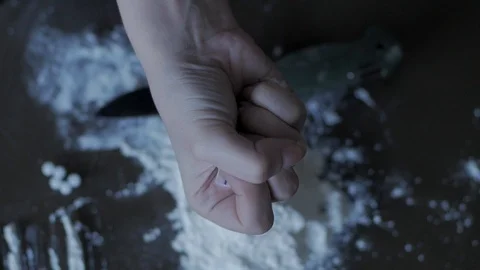 Drugs on the table Stock Footage 104574438