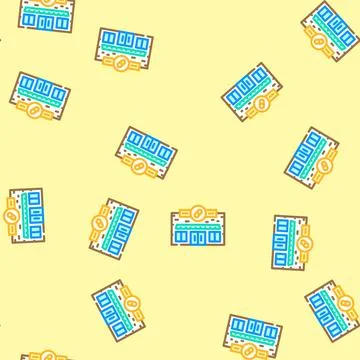 Drugstore shop vector seamless pattern Illustrazione stock