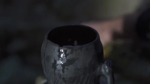 The druid brews a potion Stock Footage 158050463