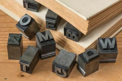 Drukletters 4 Stock Photos