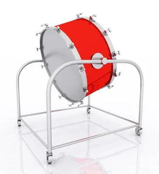 Drum against a white background Stock Illustration