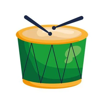 Drum and drumsticks イラスト素材