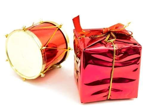 Drum and Gift Stock Photos