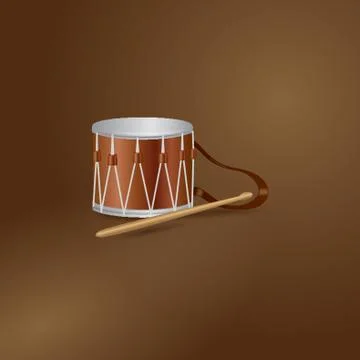 Drum And Stick Stock Illustration
