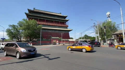 Drum Bell Tower Beijing 2020 스톡 동영상 131295045