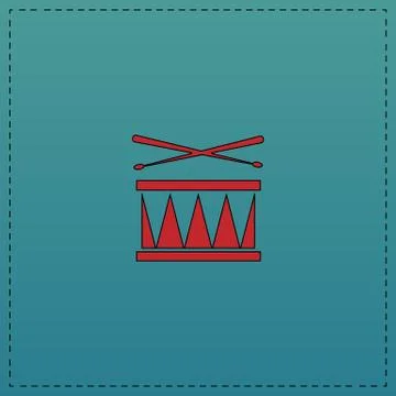 Drum computer symbol Stock Illustration