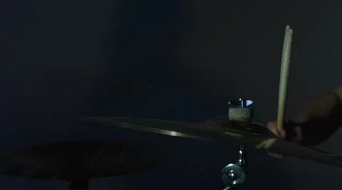 Drum Cymbal Slow Motion Stock Footage 54046846