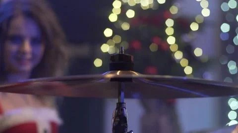 Drum cymbal in slow motion 스톡 동영상 148598904