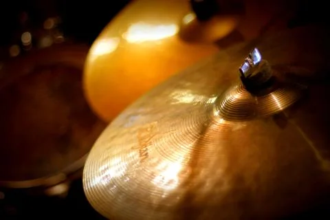 Drum cymbals Foto stock