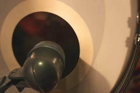 Drum Drum Microphone Stock Photos