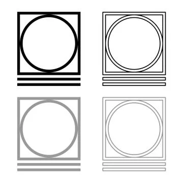 Drum drying in machine delicate mode Clothes care symbols Washing concept Lau Stock Illustration