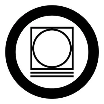 Drum drying in machine delicate mode Clothes care symbols Washing concept Lau Stock Illustration