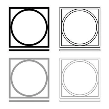 Drum drying in machine easy mode Clothes care symbols Washing concept Laundry Stock Illustration