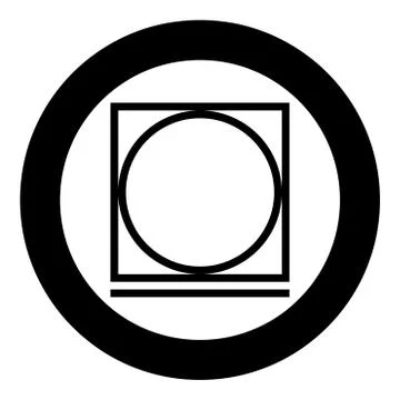 Drum drying in machine easy mode Clothes care symbols Washing concept Laundry Stock Illustration