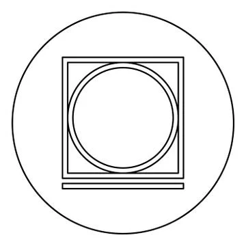 Drum drying in machine easy mode Clothes care symbols Washing concept Laundry Stock Illustration