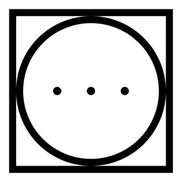 Drum drying in machine high temperature mode Clothes care symbols Washing con Stock Illustration