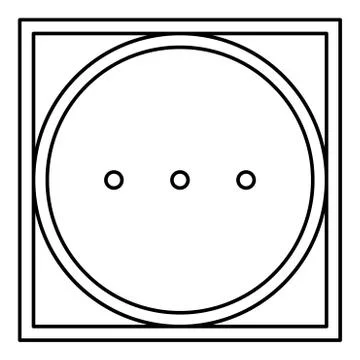 Drum drying in machine high temperature mode Clothes care symbols Washing con Stock Illustration