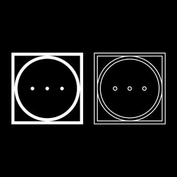 Drum drying in machine high temperature mode Clothes care symbols Washing con Stock Illustration