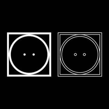 Drum drying in machine usually mode Clothes care symbols Washing concept Laun Stock Illustration