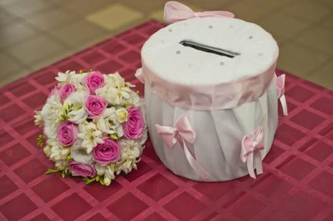 Drum for gifts. Stock Photos