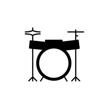 Drum icon element of music icon for mobile concept and web apps. Thin line dr Stock Illustration