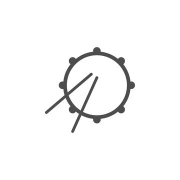 Drum icon. Elements of web icon. Premium quality graphic design icon. Signs and Illustrazione stock