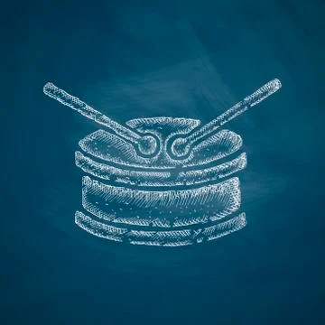 Drum icon Illustrazione stock
