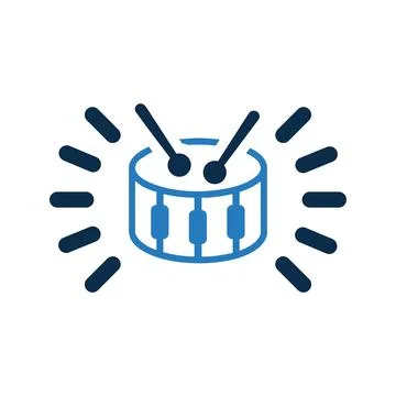 Drum Icon. Stock Illustration